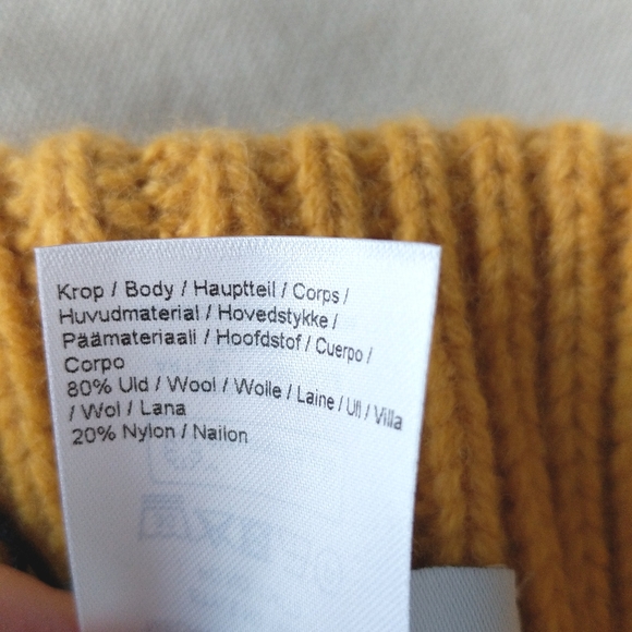 NWT MSCH Moss Copenhagen Wool Blended Kara Badge Beanie / Winter Hats - Picture 8 of 10